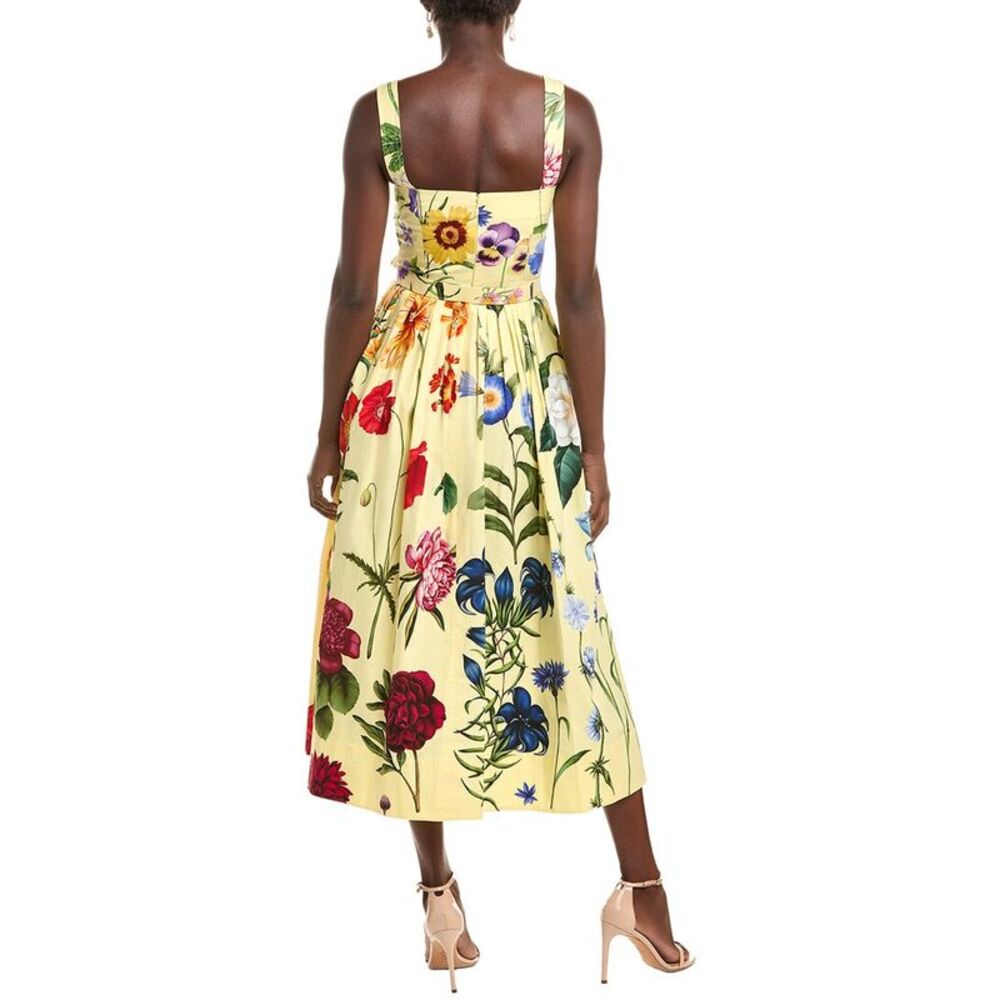 Oscar De La Renta Womens Maxi Dress, Yellow - Picture 2 of 3